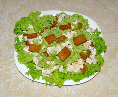 салат цезарь классический с тофу