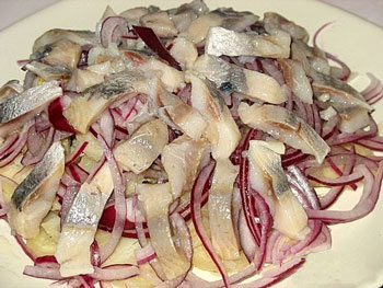 рецепт салата селедка с картошкой и луком