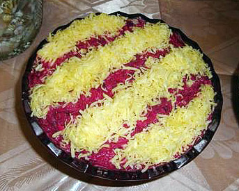 салат из свеклы с сыром