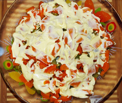 салат овощной пошаговый