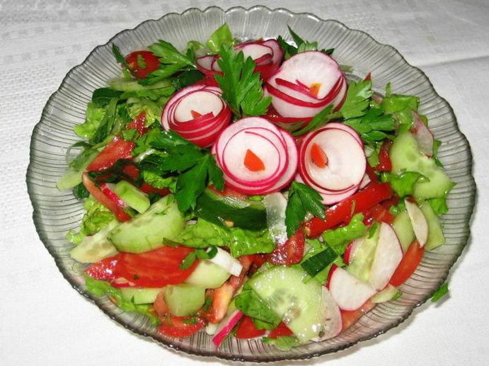 салат весенний