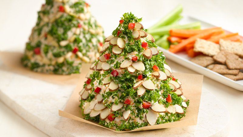 новогодний салат Елочка из сыра, украшение новогоднего стола