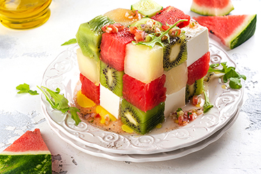 Rubik's cube fruit salad